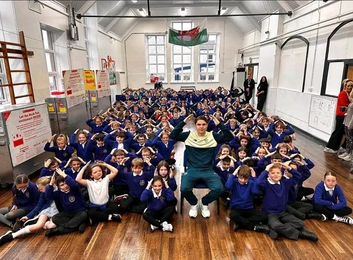 🌟 A Very Special Visit Today! 🌟  We were thrilled to welcome Cardiff City star Cian Ashford to our school today! ⚽💙  Cian shared inspiring stories about his journey, career, and life as a professional footballer, before taking part in a fantastic Q&A session with our pupils. It was wonderful to see how his words encouraged our children to…