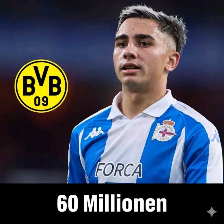 💥⚽ BOMBE IN DORTMUND! 😱 Borussia Dortmund plant MEGA-TRANSFER für 60 MILLIONEN EURO! 🔥 Der deutsche Gigant steht kurz davor, einen der aufregendsten jungen Talente Europas von Deportivo La Coruña zu verpflichten! 🌍💛 Das aufstrebende Wunderkind soll das nächste große Juwel im Signal Iduna Park werden — Fans weltweit rasten aus! 😳💰 Wird dieser Transfer Dortmunds Zukunft revolutionieren? 🏆👇 #BVB #TransferNews #BorussiaDortmund #Bundesliga