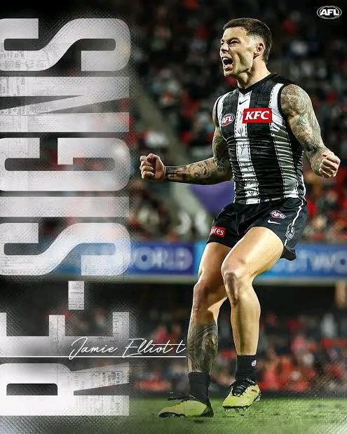 🚨 AFL BOMBSHELL: JAMIE ELLIOTT COMMITS HIS FUTURE TO THE GAME! 🚨  In a stunning twist that’s sent shockwaves through the AFL world, star forward Jamie Elliott has officially re-signed a fresh two-year contract, silencing all transfer rumours and reaffirming his loyalty to the club. 💥 The fan-favourite, known for his clutch goals and unmatched passion, proves once again he’s built for the big moments. AFL fans, buckle up — Elliott isn’t done making magic just yet! ❤️🔥🏆