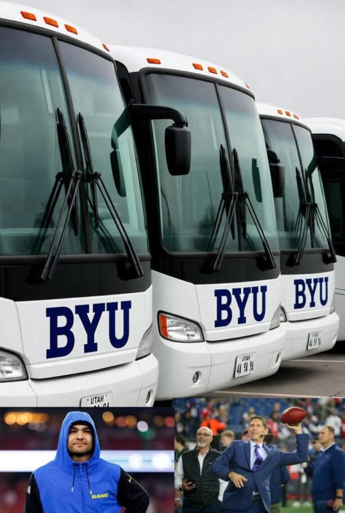 A Gift That Redefines Greatness Two BYU Legends Unite for the Ultimate Homecoming Moment Steve Young and Puka Nacua Leave Fans in Absolute Awe Three Luxury Buses and $68 Million — A Donation Beyond Imagination The Cougar Family Witnesses a True Act of Legacy and Love “We Built This Legacy” – The Words That Stirred Provo to Tears From NFL Glory Back to the Heart of Cougar Nation A Power Play That Honors the Past and Fuels the Future Faith, Family, and Football — The Spirit of BYU in One Gesture A Monumental Day That Will Forever Be Etched in Cougar History
