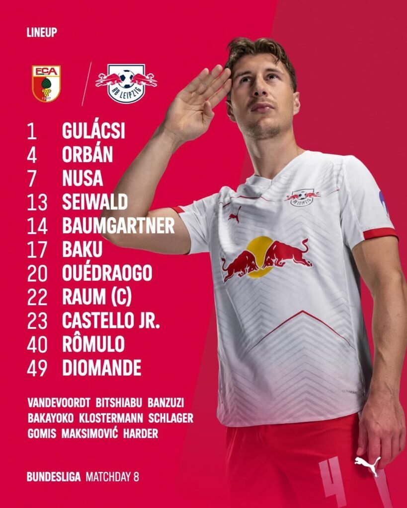 📋 Hot off the press: With this 1️⃣1️⃣ we’ll start the race against @FCAugsburg