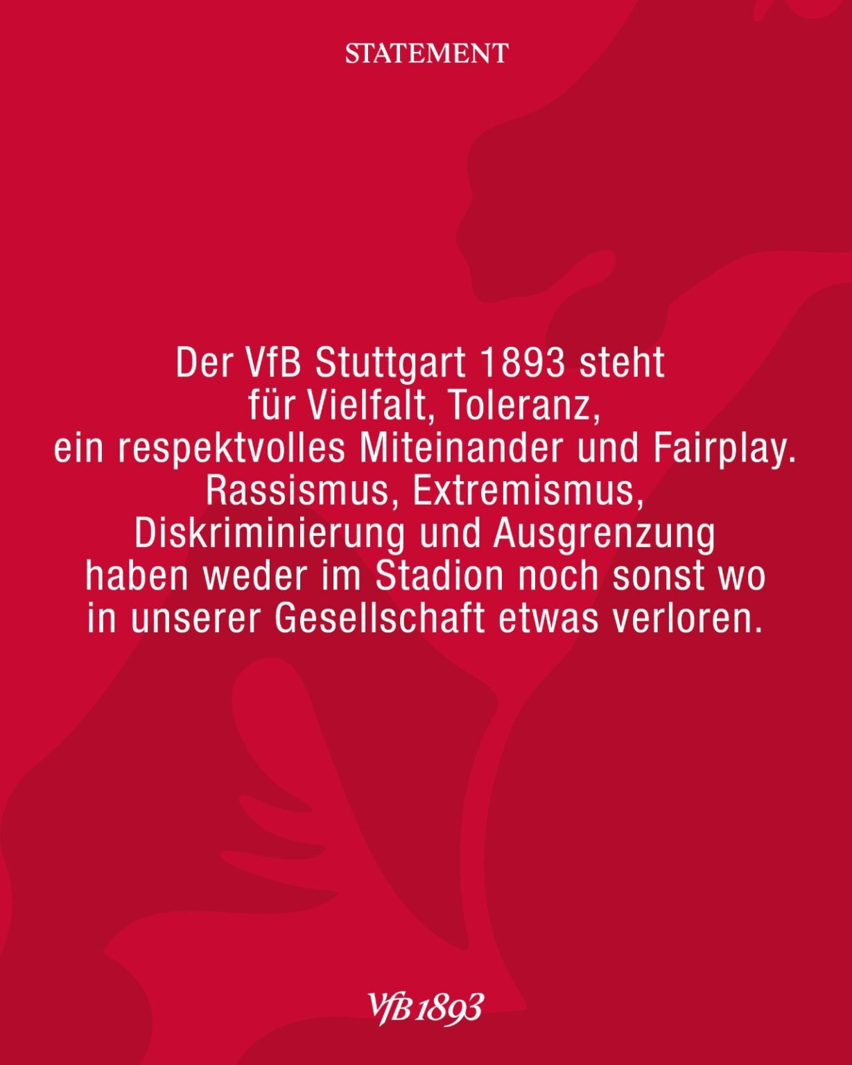 🛡️ „Gemeinsam Stark: Der VfB Stuttgart setzt ein kraftvolles Zeichen gegen Rassismus und Diskriminierung!“ ❤️🤍