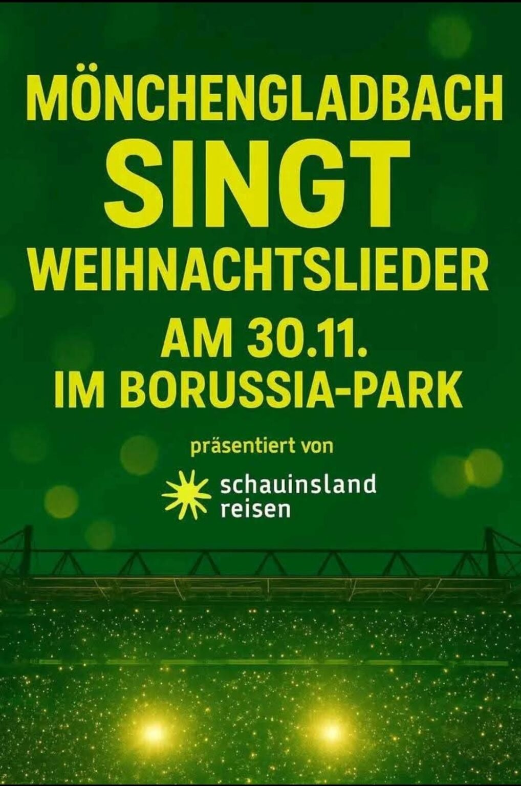 Unfassbare Szenen in Mönchengladbach! Am 30. November verwandelt sich der BORUSSIA-PARK in ein magisches Winterwunderland!