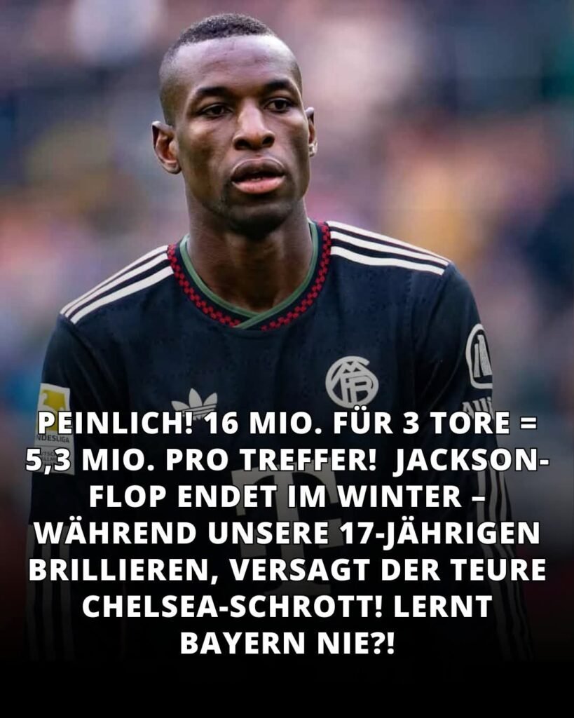 Rechnen wir mal zusammen, liebe Bayern-Bosse: 16 Millionen Euro Leihgebühr geteilt durch drei Tore macht exakt 5,3 Millionen Euro. Pro. Tor. Fünfkomma-verdammte-drei Millionen Euro für jedes einzelne Törchen von Nicolas Jackson. Während unsere 17-jähri…