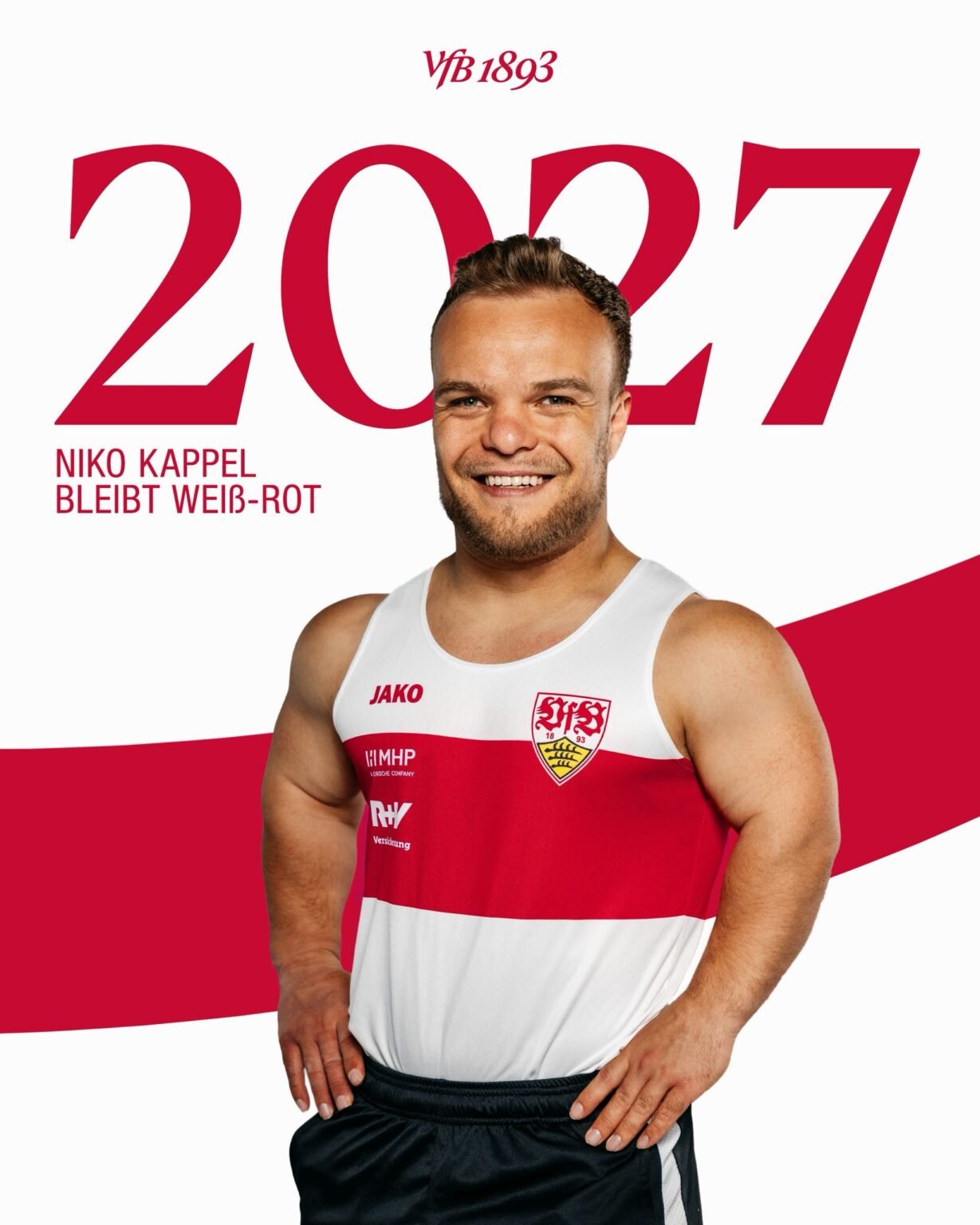 💪 Niko Kappel bleibt ein Dunkelroter! 🤩 Paralympics-Held verlängert beim VfB bis 2027 ❤️🤍