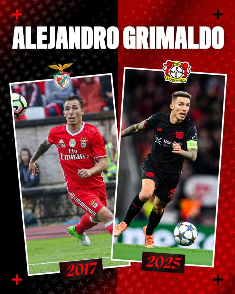Es wird ein besonderes und emotionales Wiedersehen für Álex Grimaldo an diesem Mittwoch, wenn er auf vertrautem Boden zu seinem ehemaligen Verein, SL Benfica, zurückkehrt – diesmal jedoch in den Farben von Bayer Leverkusen. Das Duell in der UEFA Champions League verspricht ein unvergesslicher Moment für den spanischen Linksverteidiger zu werden, der in Lissabon viele erfolgreiche Jahre verbracht hat. 👇🏿