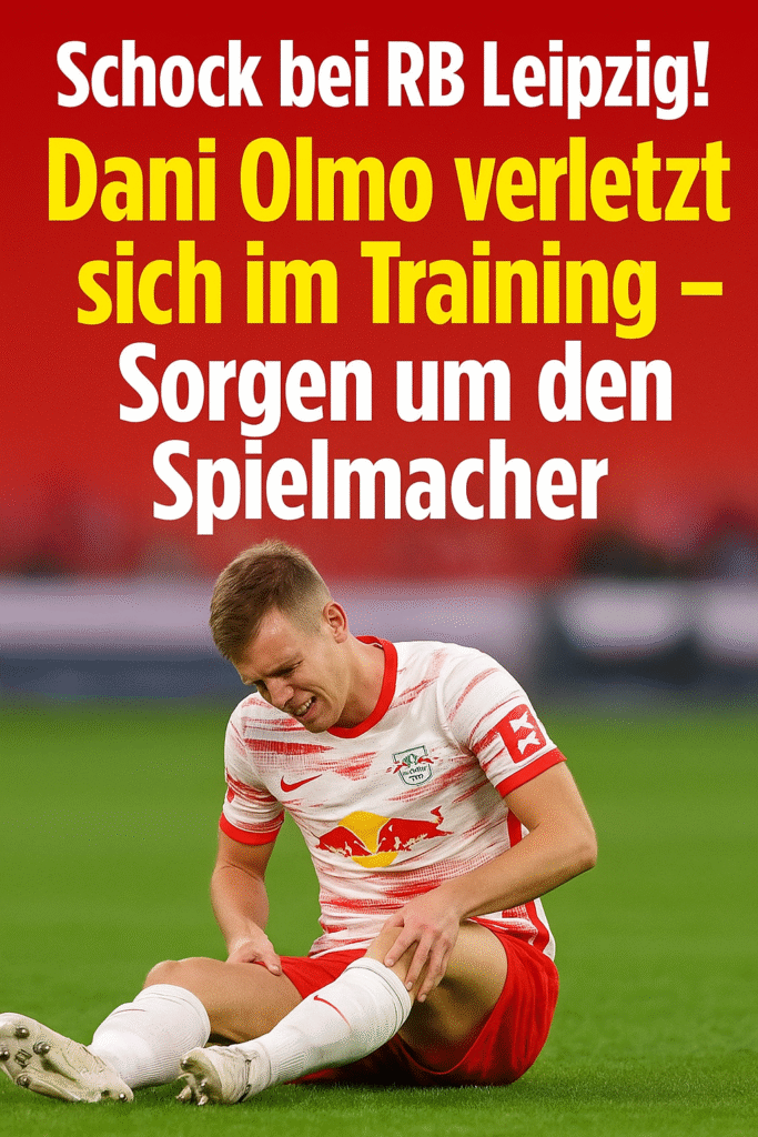 ⚡😱 Schockmoment bei RB Leipzig! Dani Olmo verletzt sich im Training – GROSSE Sorgen um den Kreativ-Star ⚡🔥