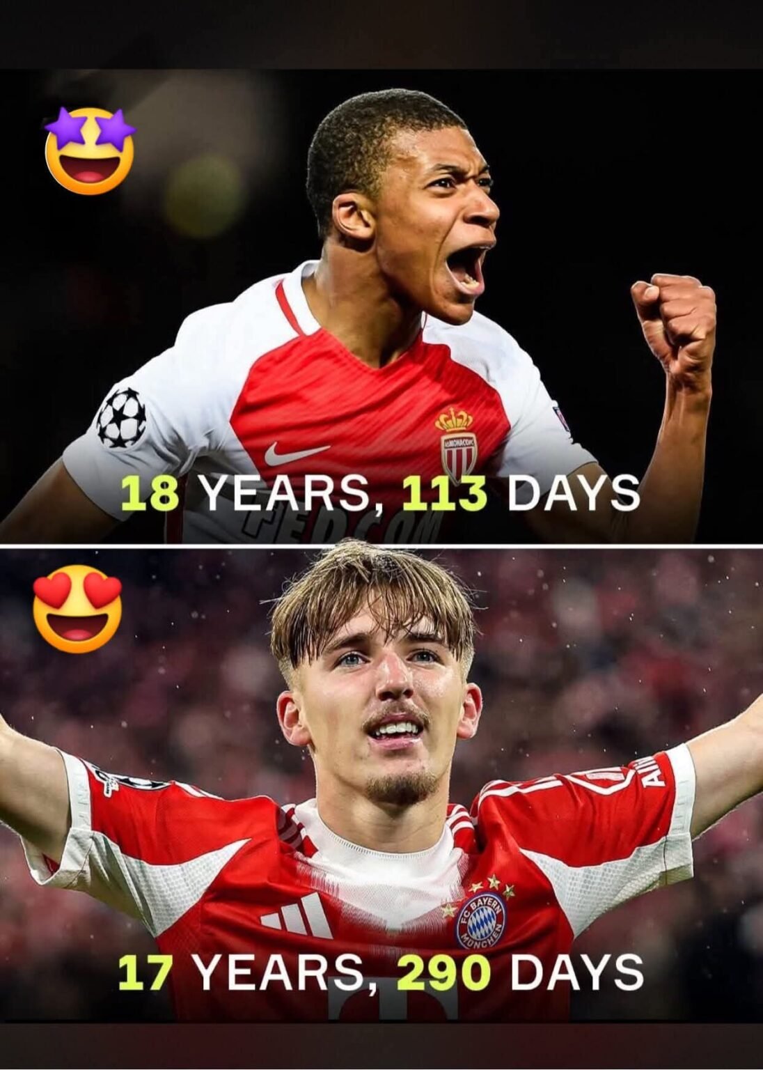 Lennart Karl sorgt für eine Sensation im europäischen Fußball. Der hochtalentierte Stürmer bricht den bisherigen Rekord von Kylian Mbappé und wird zum jüngsten Spieler aller Zeiten, der in drei aufeinanderfolgenden Champions-League-Spielen trifft. Mit beeindruckender Kaltschnäuzigkeit, Tempo und Spielintelligenz führt er sein Team zum Erfolg. Experten loben seine Reife und sein Selbstvertrauen, während Fans bereits von einer großen Karriere sprechen. Europas Elite schaut gespannt zu und schreibt damit Geschichte in der Königsklasse des Fußballs auf höchstem Niveau der europäischen Vereinswettbewerbe dauerhaft.