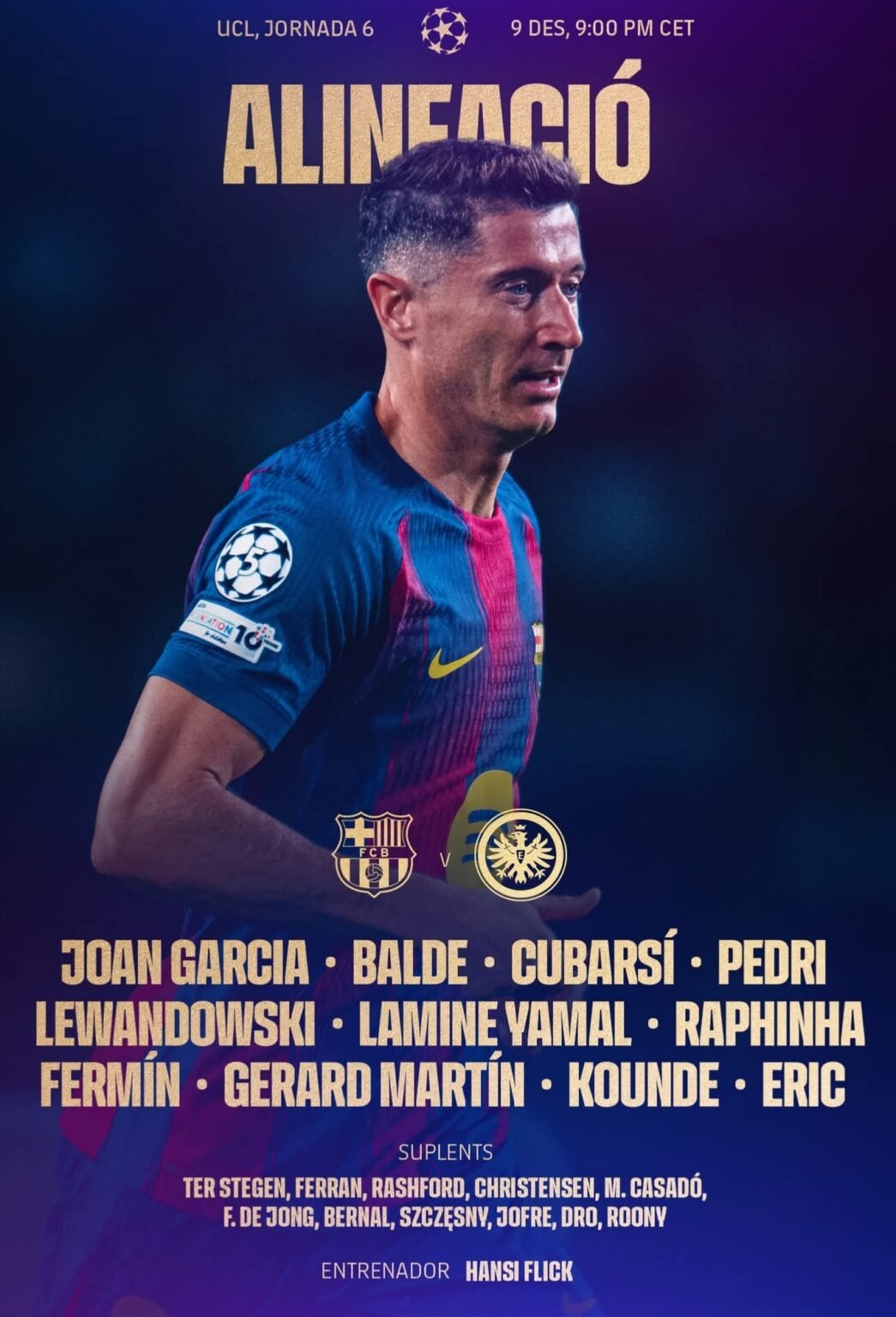 đ„ LINEUP COOKING HOT TONIGHT! đ„ Barcelona drop a statement before kick-off as Raphinha starts, bringing pace, power, and pure Brazilian flair to the wings! The dressing room energy is electric, the fans are buzzing, and the stage is set for a high-tempo showdown. With creativity flowing, confidence rising, and the squad locked in, this lineup promises fireworks from the very first whistle. Get readyâBarcelona look READY to cook the opposition tonight! âĄđ”đŽ When a team sheet drops before a big match, fans immediately zoom in on one question: Whoâs starting? And today, the answer that lit up every Barcelona supporterâs screen was bold and exhilaratingâRaphinha starts. Itâs more than just a name on a lineup; itâs a message, a statement, and a tactical spark that could completely shape the flow of the game. Raphinhaâs inclusion automatically shifts the energy of Barcelonaâs attack. Known for his explosiveness on the right flank, his brave one-on-one dribbling, and his unpredictable movement, he brings a dynamic edge that few defenders can comfortably deal with. When he starts, you know Barcelona intend to play aggressively, stretching the pitch wide and forcing the opposition to defend deeper than they want. His ability to cut inside onto his dangerous left foot has produced goals, assists, and moments of brilliance that often become turning points in tense matches. But beyond his skillset, Raphinha represents something even more crucial: intensity. His work rate without the ball, his pressing triggers, and his hunger to win duels inject a competitive fire into the squad. Barcelona often thrive when they have a winger willing not only to create magic but also to fight for every inch of space. With him on the pitch from the first whistle, the tempo rises, transitions become sharper, and the team plays with a more vertical mindset. This lineup announcement also reveals something about the managerâs plan. Starting Raphinha likely signals a desire to exploit specific weaknesses in the opponentâs defensive setup. Perhaps their full-back struggles against pace. Perhaps their back line leaves space in behind. Or maybe Barcelona want to overload one side to create mismatches and force defensive errors. Whatever the strategy is, Raphinha fits perfectly into the version of Barcelona that attacks with bravery and confidence. For fans, seeing his name in the starting XI brings excitement because he is a player capable of producing moments that lift an entire stadium. One slick dribble, one curling strike, one unstoppable burst down the wingâand suddenly the momentum can swing. Football, at its core, is built on these emotional sparks, and Raphinha delivers them consistently when he is trusted from the start. Moreover, his presence influences his teammates significantly. His chemistry with the midfielders, his link-up with the striker, and his understanding with overlapping full-backs create a network of attacking options. With him on the pitch, defenders canât relax or shift their focus elsewhere. They must constantly adjust, leaving openings for others to exploit. In short, the headline âRaphinha STARTSâ is not just lineup newsâitâs a preview of fireworks. Itâs a promise of creativity, speed, aggression, and unpredictability. Itâs an indication that Barcelona are entering the match with ambition and attacking intent. And for fans watching around the world, itâs a cue to buckle up, because when Raphinha starts, anything can happenâand usually, something spectacular does.https://breakingsportnews.co.uk/?p=117854&preview=true