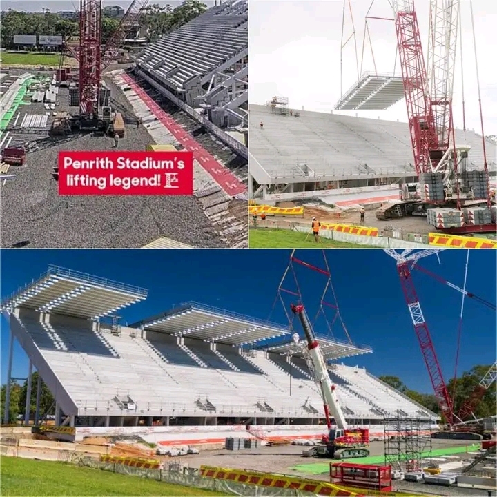 🚧 Penrith Stadium Reaches Major Milestone as New Eastern Grandstand Roof Takes Shape Under Minns Government Upgrade..
