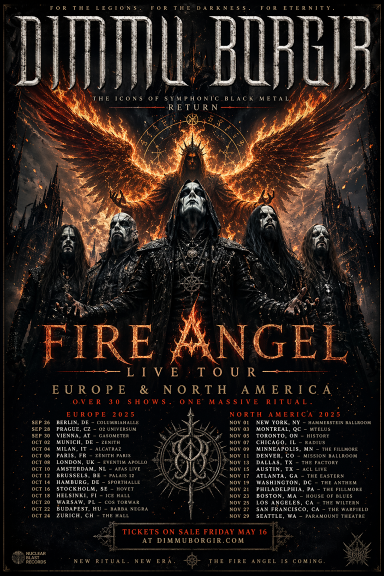 🔥 BREAKING: Dimmu Borgir Announce “Fire Angel” Live Tour Across Europe & North America 🎸🔥