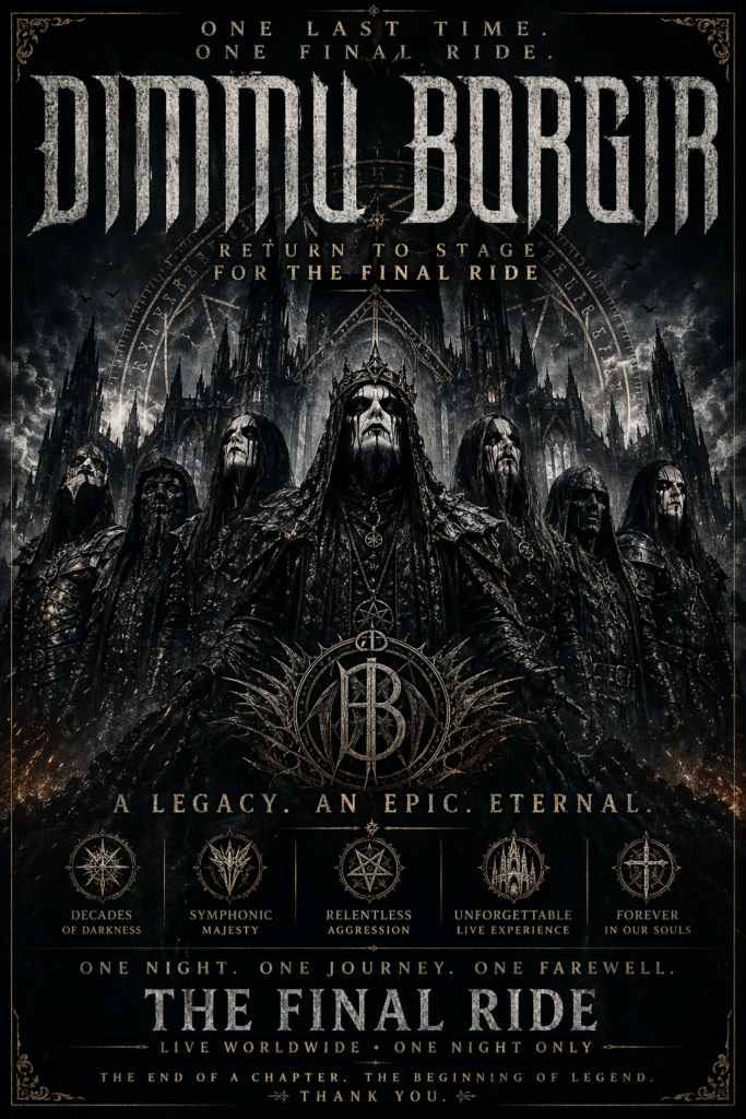 🔥 DARKNESS ASCENDS: DIMMU BORGIR’S FINAL RIDE BEGINS 🔥..