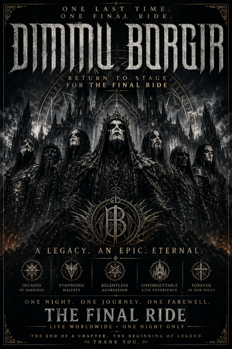 🔥 DARKNESS ASCENDS: DIMMU BORGIR’S FINAL RIDE BEGINS 🔥..