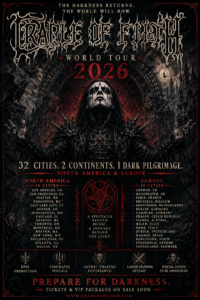 🔥 “Dark Dominion 2026: Cradle of Filth Unleash a 32-City Reign Across North America & Europe” 🔥