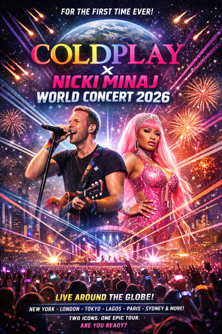 🎤🌍 A Historic Fusion: Coldplay x Nicki Minaj Announce the Ultimate World Concert 2026
